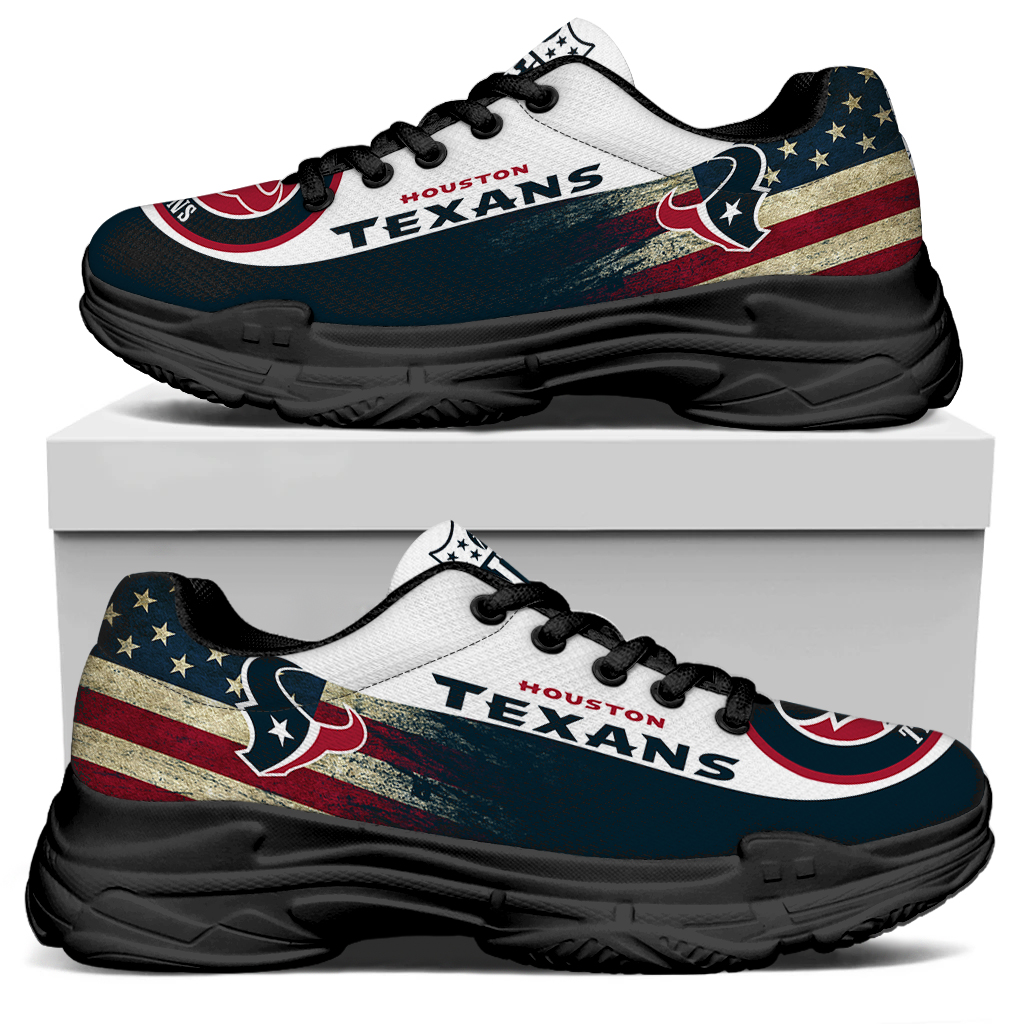 Men's Houston Texans Edition Chunky Sneakers With Line 003